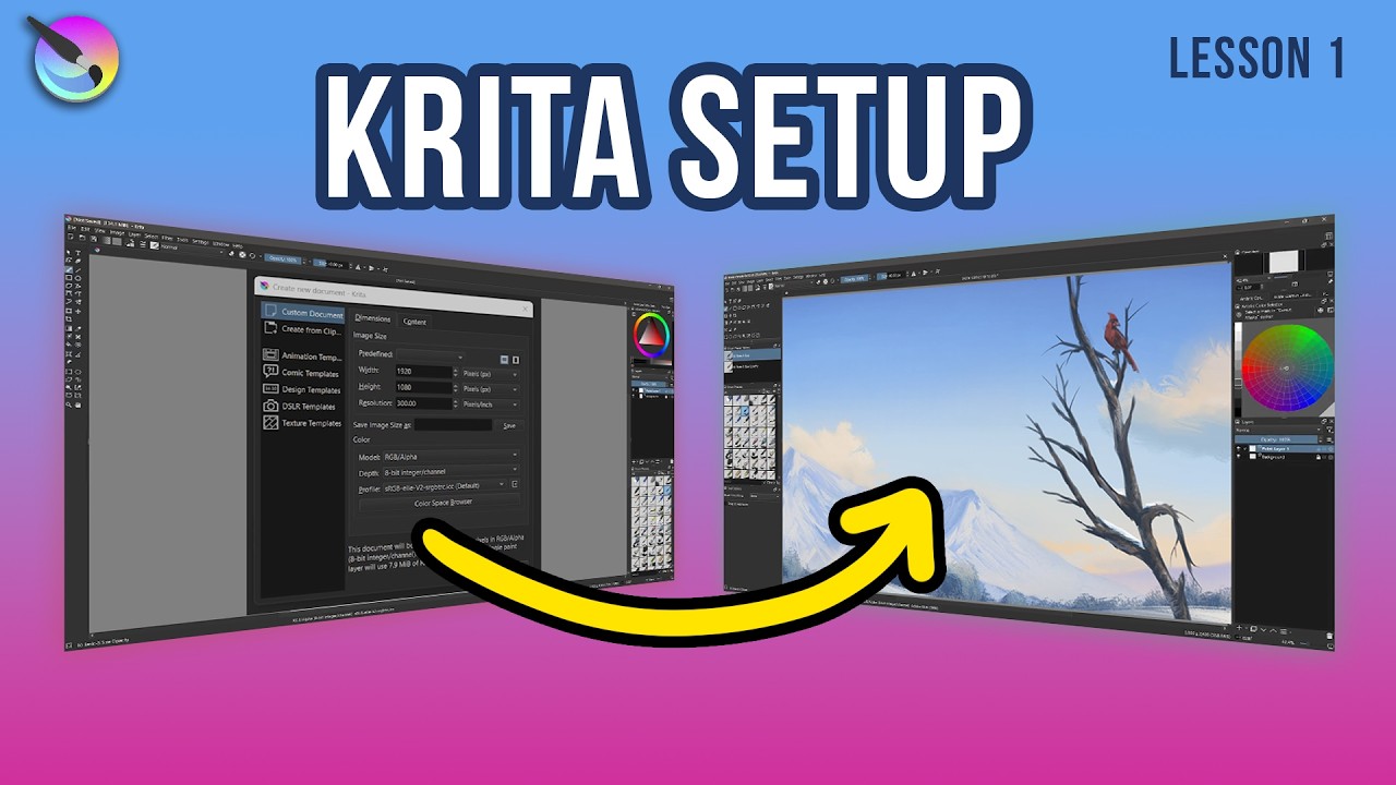 Krita for Beginners: Start Painting in 8 Minutes 🎨