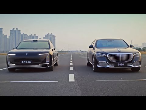 Thumbnail for Huawei Maextro S800 vs. Mercedes-Maybach S680 | Suspension Challenge & Crab Walk by Maextro