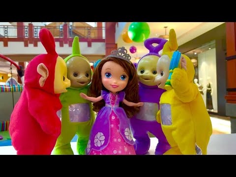 Teletubbies playing with Sofia the First