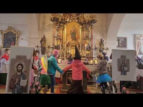 Auftritt des Kinderchors am Faschingssonntag 19.02.2023