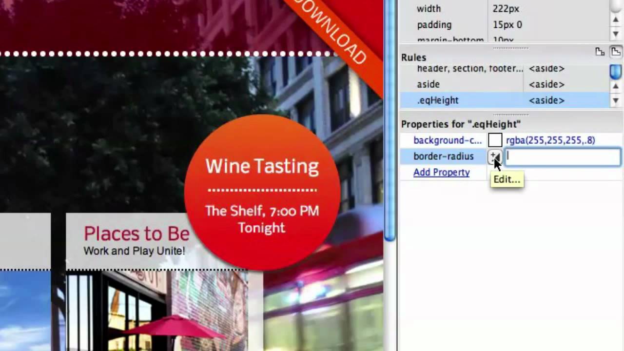 CS5.5 Roadshow: Dreamweaver for HTML5 and CSS3 - video 3