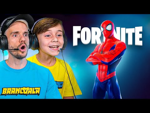 SPIDERMAN NO FORTNITE COM BRANCOALA E MARCOS - Família Brancoala Games