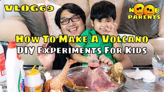 HOW TO MAKE A VOLCANO | DIY Science Experiment for Kids - Vlog 69