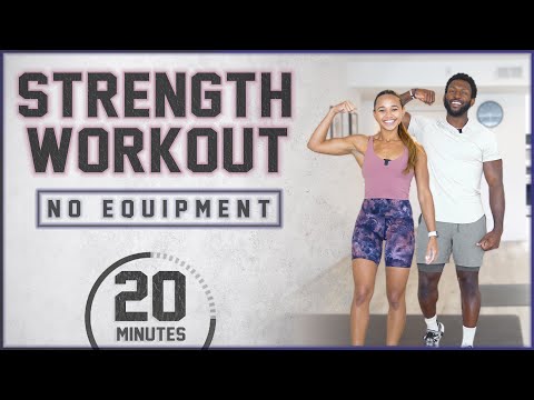 20 Minute Bodyweight Strength Workout [FULL BODY // No Equipment]