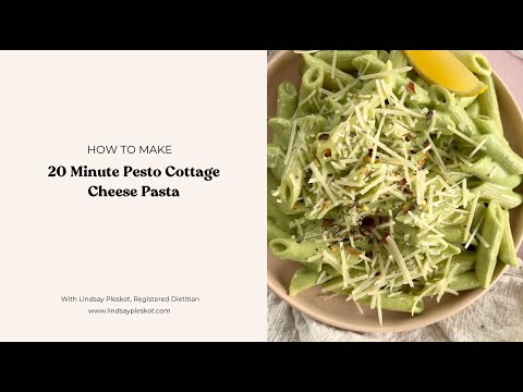 How to Make 20 Minute Pesto Cottage Cheese Pasta
