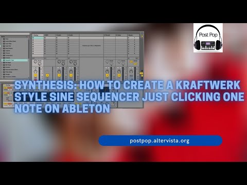 Synthesis: How to create a Kraftwerk style sine sequencer Just clicking one note on Ableton