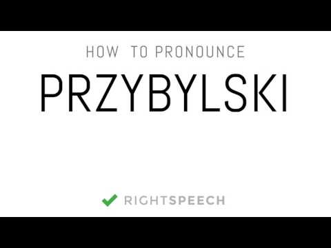 Przybylski - How to pronounce Przybylski