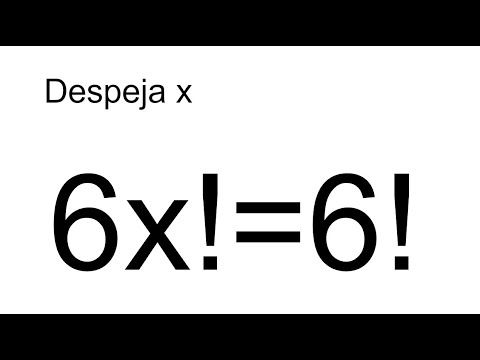 ¿SABES RESOLVER ESTA ECUACIÓN FACTORIAL? Matemáticas Básicas