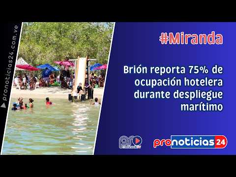 Brión reporta 75% de ocupación hotelera durante despliegue marítimo