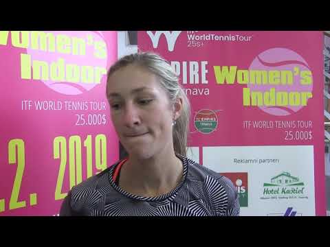 Denisa Alertová po vítězství v 1. kole ITF Trnava 2019 6. ročník