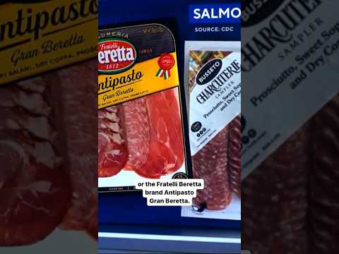 Salmonella poisoning linked to charcuterie meat trays #shorts