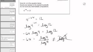 Download the video "23 02 Solving an exponential equation by using logarithms: Decimal answers"