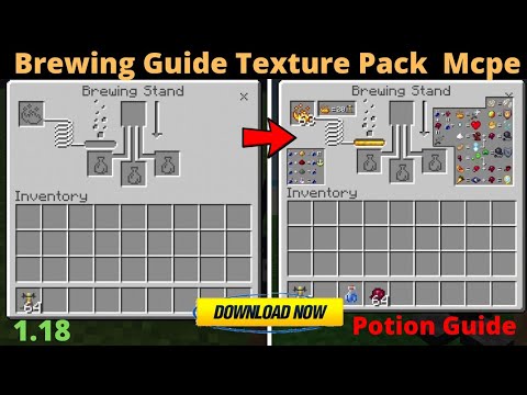 Brewing Guide Texture Pack for Mcpe | Potion Guide for Minecraft Pe | How To Brew Potion In Mcpe #2