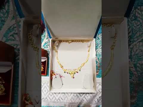 my light weight 916 gold jewelry collection#trending video#trendy jewelry collection# telugu vlogs#
