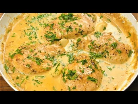 Creamy Garlic Chicken Recipe | Very Juicy One Pan Chicken with Garlic Sauce