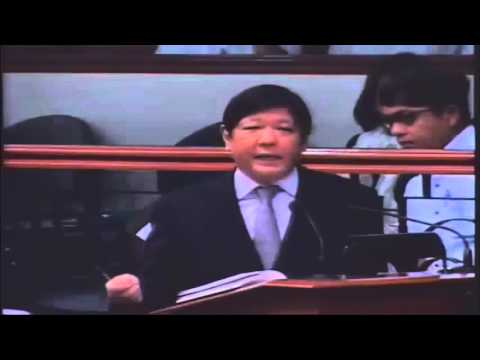 Interpellation of Juan Ponce Enrile To Bongbong Marcos On Bangsamoro Bill Creation P3