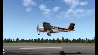 preview picture of video 'X-Plane Beechcraft Bonanza V35 Wheelie'