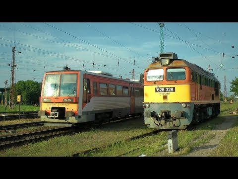 Trains at Füzesabony, Hungary on the 29th of June 2018 / Vonatok Füzesabonynál