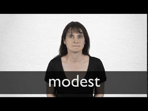 How to pronounce MODEST in British English