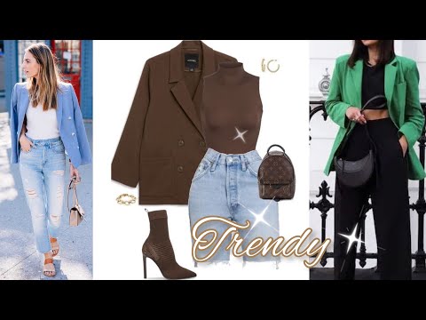 LOOKS Con JEANS + BLAZER Outfits QUE AGREGAN ESTILO COMBINACIONES MODERNAS Moda 2023 COMBINA TU ROPA