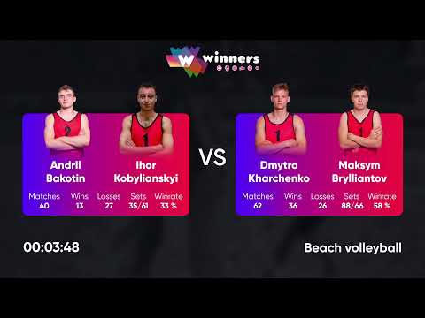 05:10 A. Bakotin /I. Kobylianskyi - D. Kharchenko/M. Brylliantov 17.03.2023|Winners Beach Volleyball