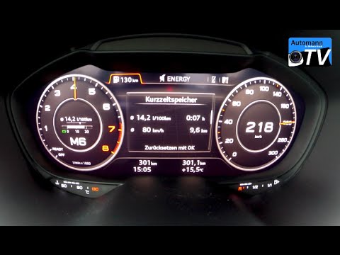 2015 Audi TT 2.0 TFSI (230hp) - 0-220 km/h acceleration (1080p)