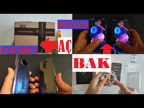 Poco X3 NFC Telefon Nasıl Kutuyu Açtık Karşılaştırdık ve Tam Menüye Baktık