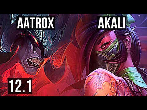 AATROX vs AKALI (TOP) | Rank 1 Aatrox, 8/3/9 | NA Grandmaster | 12.1