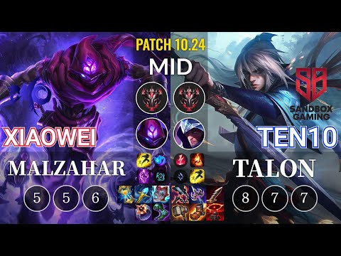 DMO Xiaowei Malzahar vs SB Ten10 Talon Mid - KR Patch 10.24