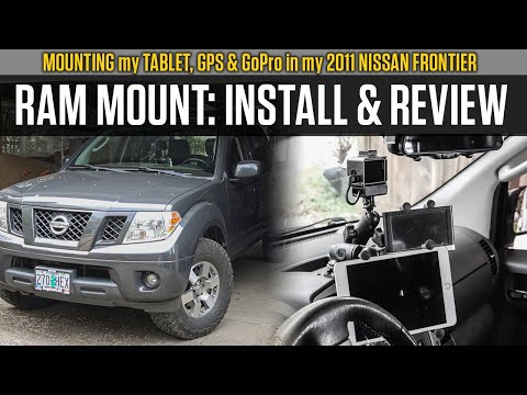 Installing my Ram Mount gear in my Nissan Frontier