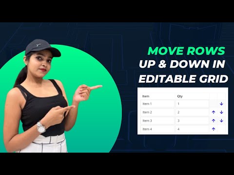 Reorder Rows in Editable Grid in Appian | Move Rows Up and Down in Editable Grid in Appian
