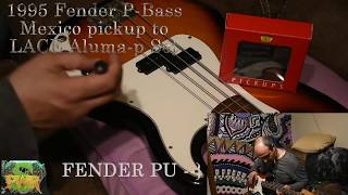Video thumbnail for LACE Pickups Aluma-P Set Alumitone P-Bass Install and Review with 95 Fender P-Bass Comparison by StyliPWR Savvas