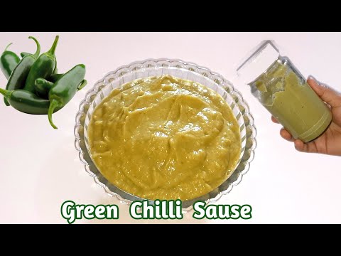 Green chilli sauce recipe || How to make green chilli sause at home ||