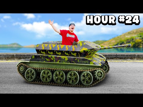 Spending 24 Hours In Mini Tanks