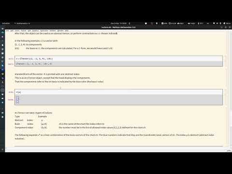 General Relativity - U02 ComputerLab xCoba Introduction (Mathematica package)