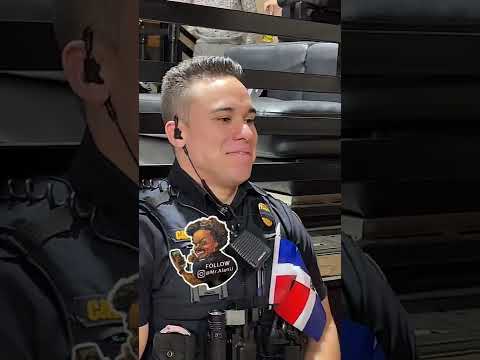 Dominican Police Officer gets Drawn