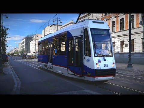 Poland, Bydgoszcz, tram 6 ride from Chodkiewicza to Legionowo