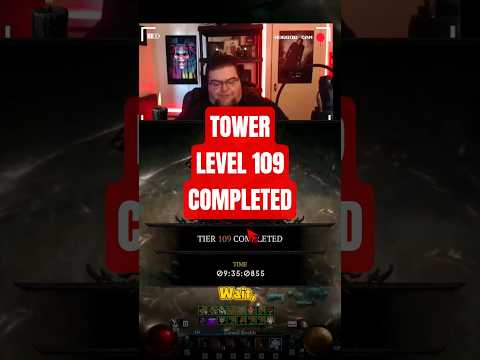 Tower Level 109 Completed #diabloiv #diablo4 #arpg #gaming #shorts