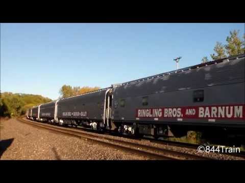 Circus Train!  RBBX Blue Train in Kansas City with SD70ACe Leading