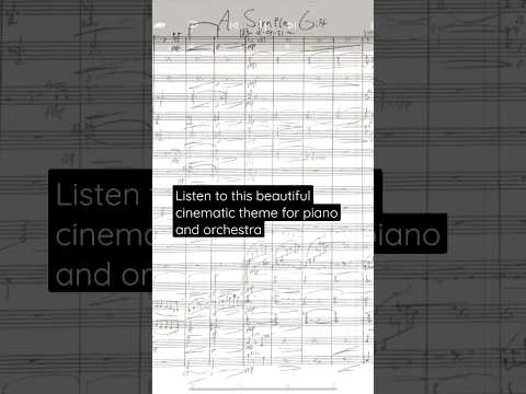 Stunning movie theme for piano and orchestra with StaffPad playback #shorts