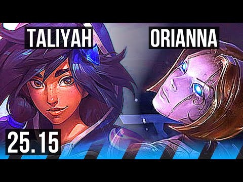 TALIYAH vs ORIANNA (MID) | Legendary | KR Master | 25.15