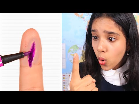 Funny video of prank on kids in school