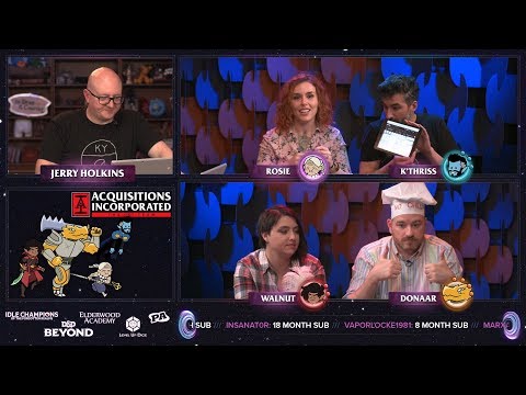 Table Talk: The Velvet Cloak, Part 2 - S3 E15 - Acquisitions Inc: The "C" Team