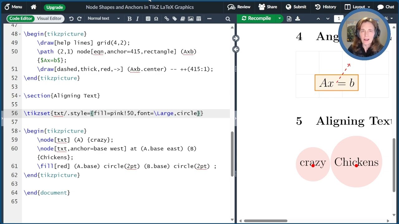 Node Shapes and Anchors in TikZ (Unlocking LaTeX Graphics - Video 15)