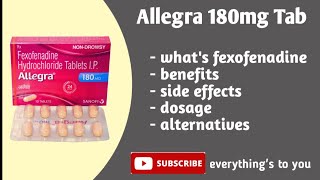 #ALLEGRA 180MG TAB | Full Details in Tamil | Everything's To You