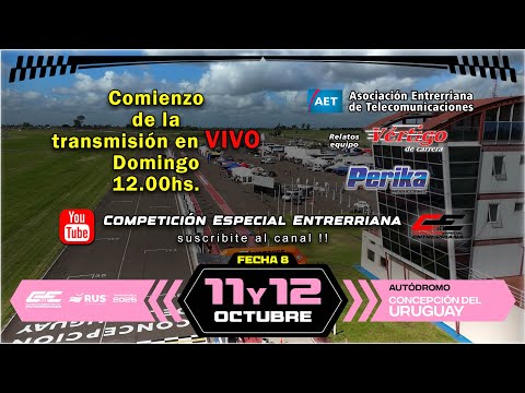 EN VIVO - Fecha 8 - CEE - Autódromo C. del Uruguay - Entre Ríos - 12/10/2025