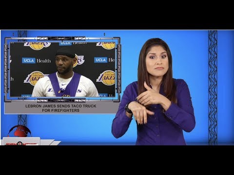 LeBron James sends taco truck for firefighters (ASL - 10.30.19)