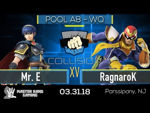 Collision XV -  Mr E (Marth) vs RagnaroK (Falcon, Mario) - Pool A8 WQ