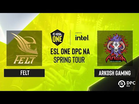 Dota2 - Arkosh Gaming vs felt - Game 2 - ESL One DPC NA Spring