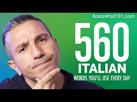 560 Italian Words You'll Use Every Day - Basic Vocabulary #96
